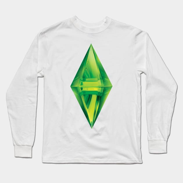 Sims Plumbob Long Sleeve T-Shirt by Xinoni